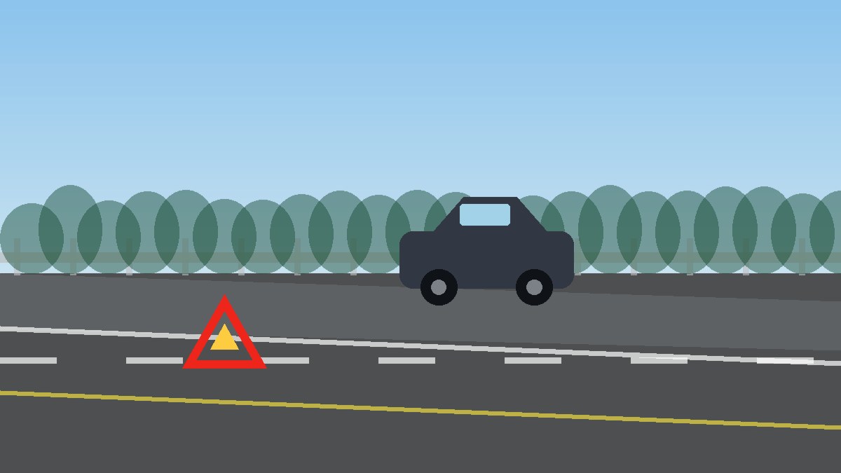 西双版纳道路故障安全等待现场图